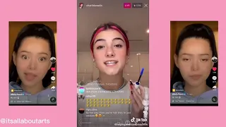 Charli d'amelio mentioned Bella Poarch on her Instagram Live!!!!
