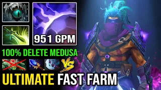 How to Fast Farming & Delete Medusa From the Map with 951 GPM Pro Anti Mage Insane Mana Burn Dota 2