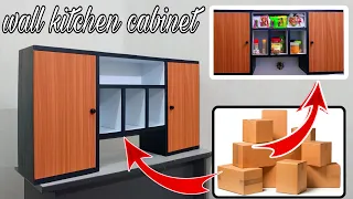 how to make kitchen cabinets out of cardboard. [cardboard craft] #cardboard #furniture #diy #recycle