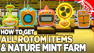 How to Get All Rotom Forms/Items & Nature Mint Farming - Pokemon legends Arceus