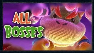 Yoshi's Wooly World - All Boss Battles (No damage)