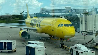 Flying Spirit Airlines A321 from Orlando to Newark