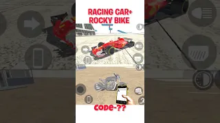 Racing Car+ Rocky Bike cheat code in indian bike driving 3d | indian bike driving 3d new update
