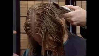 Blonde girl long to short makeover at This Morning '90s TV Show (HD remaster)