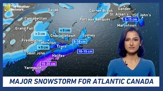 Major Snowstorm Set To Disrupt Travel in Atlantic Canada