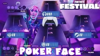 Poker Face by Lady Gaga - Fortnite Festival Expert Full Band (February 22nd, 2024)(Controller)
