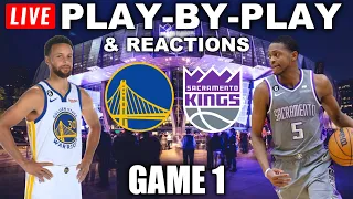 Golden State Warriors vs Sacramento Kings Game 1 | Live Play-By-Play & Reactions