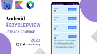 RecyclerView using Jetpack Compose | LazyColumn | Jetpack Compose | 2023