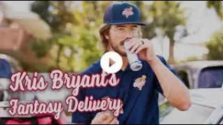 Kris Bryant pulls pizza delivery prank on Fantasy Baseball Leagues REACTION!