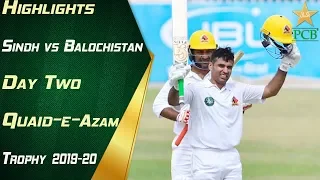 Highlights | Sindh vs. Balochistan Day Two | Quaid-e-Azam Trophy 2019-20