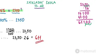 Procenta a počítání s nimi (opakování 9. třída)