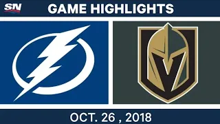 Lightning Vs Golden Knights Oct.26.18 | NHL Highlights 1x21