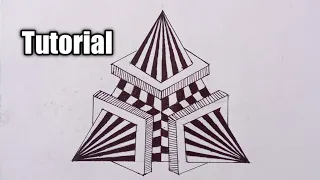 3D Geometrical Drawing Pattern, Tutorial