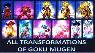 Tutorial All Transformations of Goku Mugen 🎮【 Mugen Tutorials 】