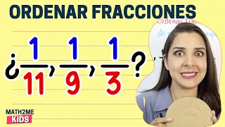 Ordenar fracciones con el mismo numerador | Primaria 4 | kukis | Shorts