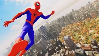 Spider-Man PS4 - Into The Spider-Verse Spider-Man Combat & Epic Free Roam Gameplay