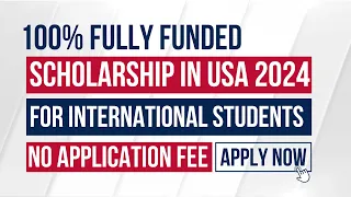 URGENT!!! Study in USA 2024 For Free with This Scholarship | No Application Fee