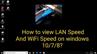 How to check your local network LAN speed & Wi-Fi speed in Windows 10/7/8 | Tamil | RAM Solution