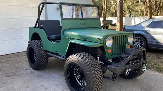 Update: 1947 Willys Jeep Cj2a with a Dauntless 225 V6 Conversion Swap
