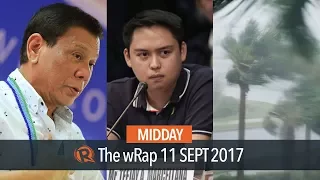 Duterte, Gordon, Hurricane Irma | Midday wRap