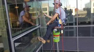 Mad skillz. High rise Window Cleaning, Rope access, Seattle