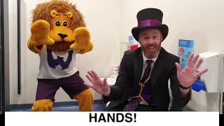 Wash your hands, with Wes the Lion!