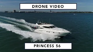 Princess 56 - Drone Video - Huge living space and exceptionally manoeuvrable!