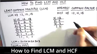 How to find the LCM & HCF  / How To Find The LCM & HCF Of 12 16  And 18 In Under 5 Minutes!