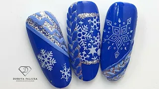 Winter nail art for beginners. Quick and Easy Christmas nail art.