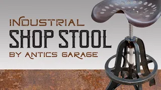 Industrial Tractor Seat Shop Stool