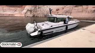 2022 37ft Axopar with Mercury DTS controls - Dockmate TWIST - sea trial & trip through Lake Powell