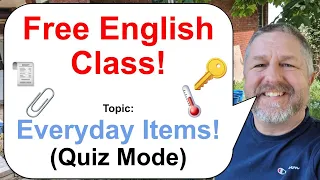 Let's Learn English! Topic: Everyday Items Quiz Mode! 🔑🌡️🧾