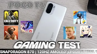 Poco F3 | Unboxing Gaming Test - PUBG Mobile, Genshin Impact, Fortnite , Call of Duty and many more!