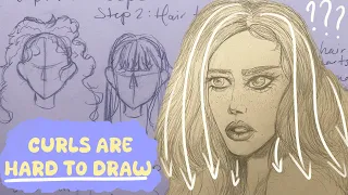 I had to unlearn how to draw hair after a decade, and it was NOT easy  (Re-learning Art ep. 4)