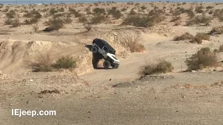 Jeep Fail! Jeep falls off side of cliff.