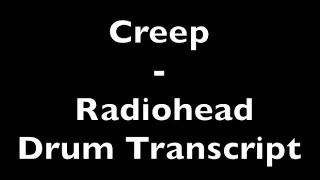 Creep - Radiohead - Drum Transcript DIFFICULTY 2/5 ⭐️