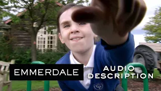 Emmerdale with Audio Description - Rhona Catches April Bullying Leo