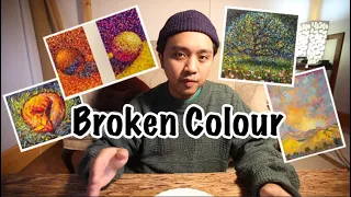 PAINTING TIME-LAPSE || Class demos using the "Broken Colour" technique