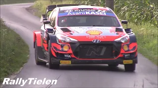 WRC Rally cars warming tyres up - braking & steering - start launch control & anti lag system