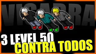 NOVO TIME PK MATANDO de LEVEL 50 e DANDO a FUGA em VISABRA | Retro Hardocre PvP | Tibia PK