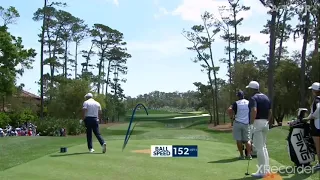 Bryson DeChambeau miss hits drive at the players 2021