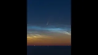 COMET NEOWISE in a TIME-LAPSE VIDEO over ADRIATIC SEA!