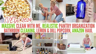 2024 MASSIVE CLEAN WITH ME | REALISTIC PANTRY ORGANIZATION | SPRING BATHROOM CLEANING | Love Meg 2.0