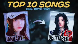 My Top 10 Most Played Kpop Songs Each Month of 2023 | Visually Not Shy