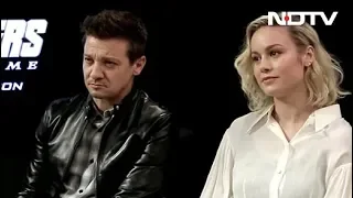 Brie Larson & Jeremy Renner On 'Avengers Endgame', Fans & More