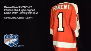 Bernie Parent's 1975-77 Philadelphia Flyers Signed Game-Worn Jersey with LOA