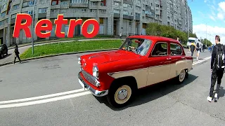 Ретро-парад в Санкт-Петербурге. Retro cars (SOVIET cars)