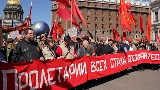 Первомайский митинг в Санкт-Петербурге, 2016