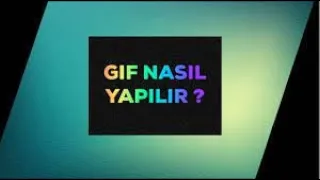 Gif nasıl yapılır( discord gifi yapmak)