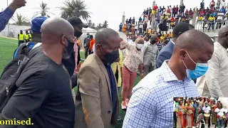 The President of Liberia, George Manneh Weah is building soccer stadiums around the country.